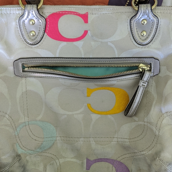 Colorblock Coach logo Purse - Picture 3 of 8